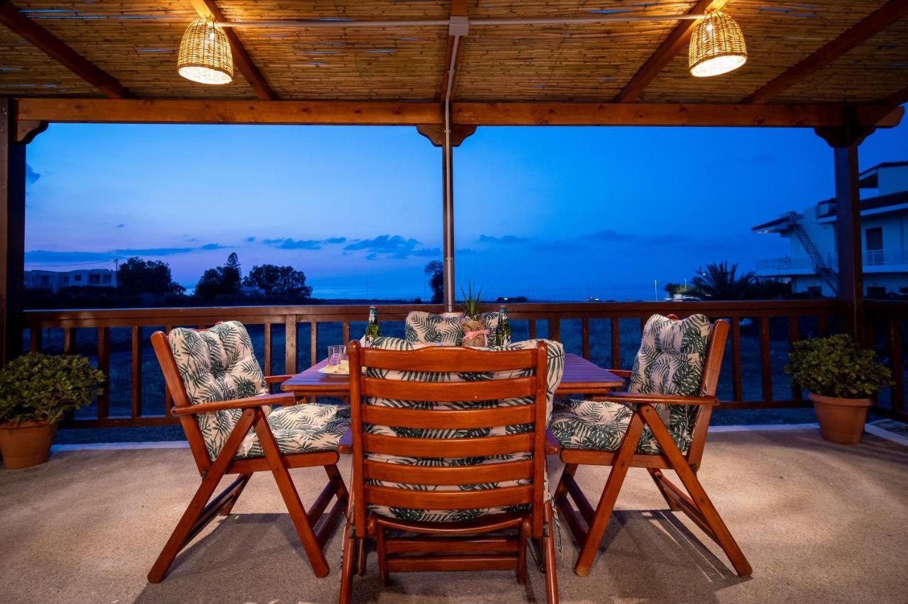 Mayia Sunset Sea Front House Gouves Heraklion Ngoại thất bức ảnh